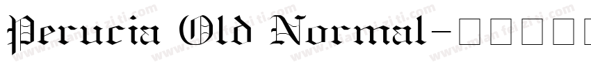 Perucia Old Normal字体转换